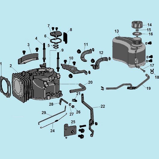Картер и топливный бак Champion LM4630 до 2019г.